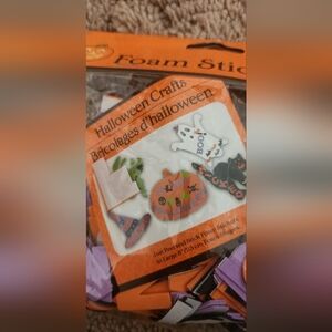 Foam Stickers Pack in Purple, Orange, Black, and White